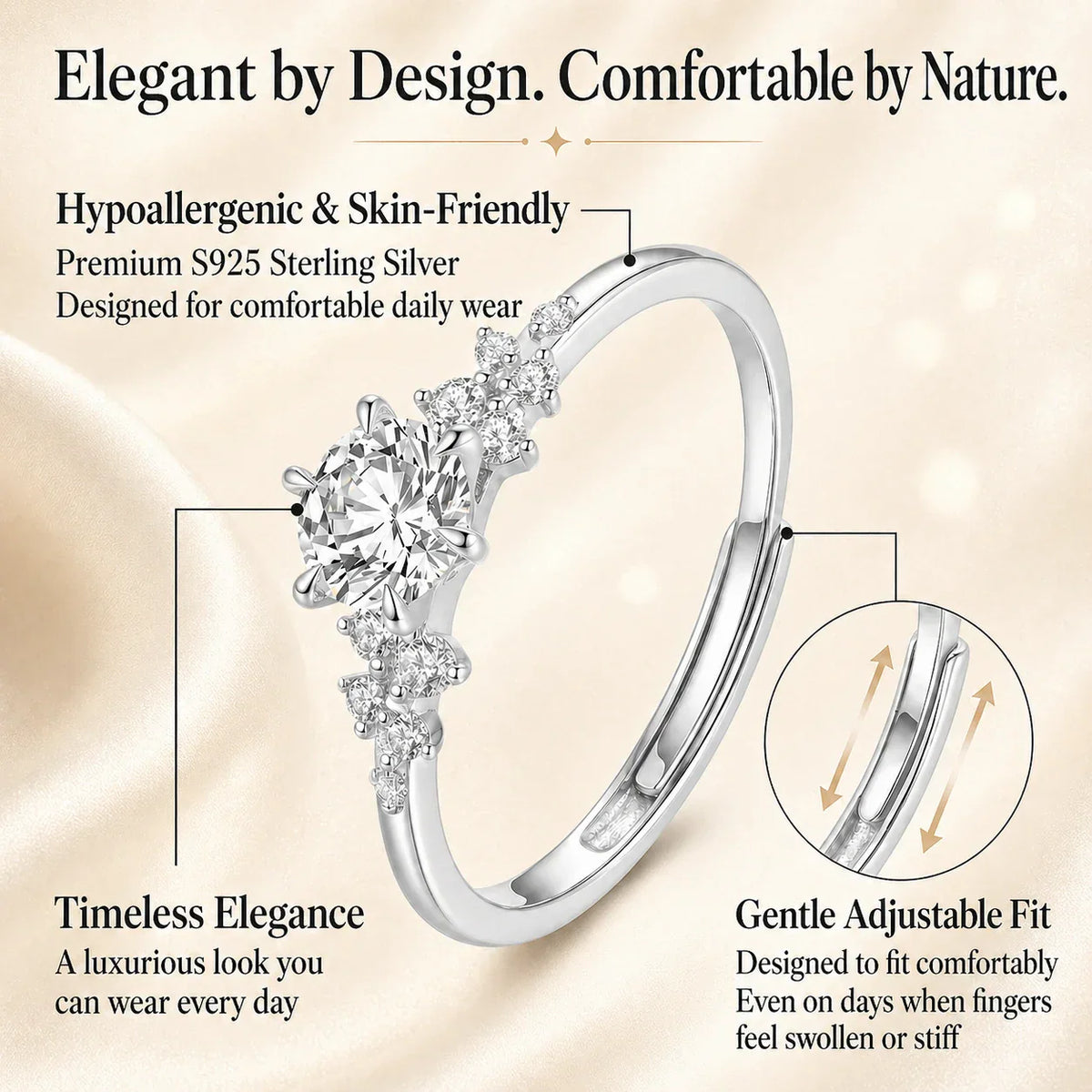 🔥Today Only: 90% OFF-Constellation 1ct Moissanite Ring – Everyday Diamond-Like Brilliance