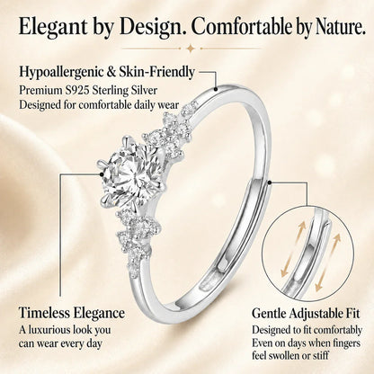 🔥Today Only: 90% OFF-Constellation 1ct Moissanite Ring – Everyday Diamond-Like Brilliance