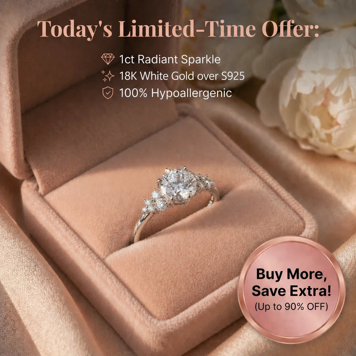 🔥Today Only: 90% OFF-Constellation 1ct Moissanite Ring – Everyday Diamond-Like Brilliance