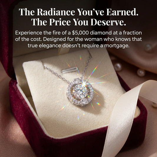 🔥 90% OFF TODAY:  The "Beating Heart" 1-Carat Moissanite Solitaire Necklace💎