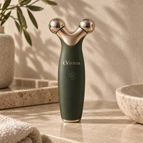 Olvrena® ContourLift Dual-Roller Facial Massager – Sculpting Skin Care Device