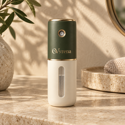 Olvrena® DewMist Portable Facial Mister – On-the-Go Hydration Sprayer